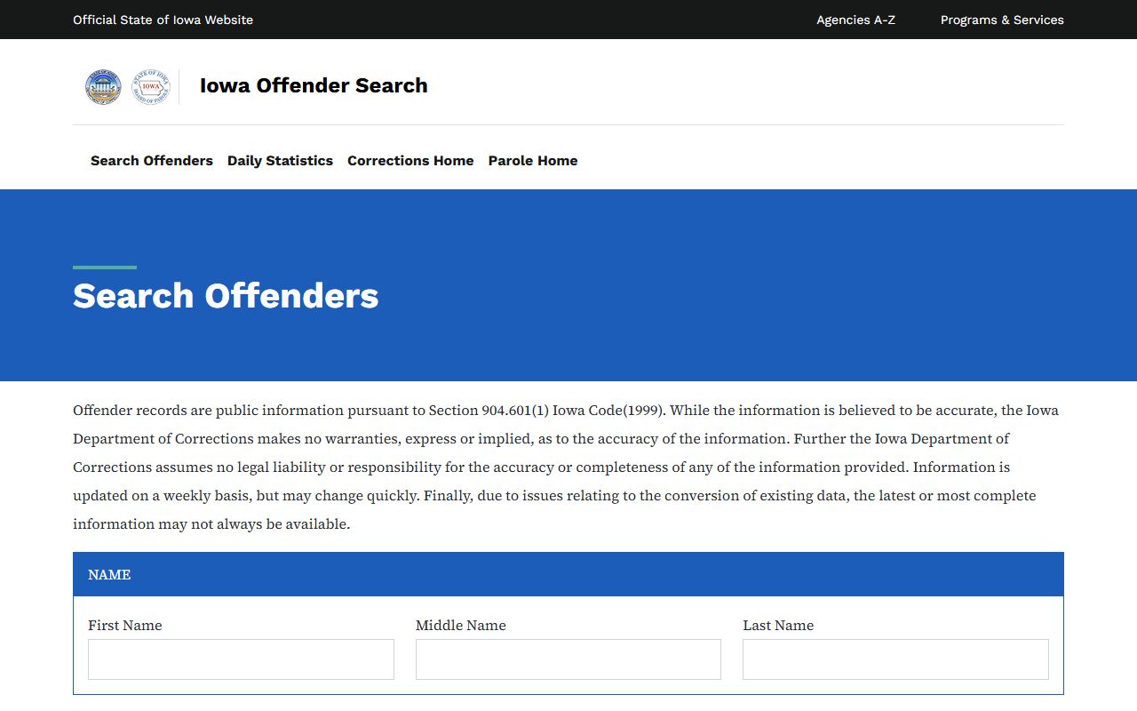 Washington County inmate population IDOC offender search source
